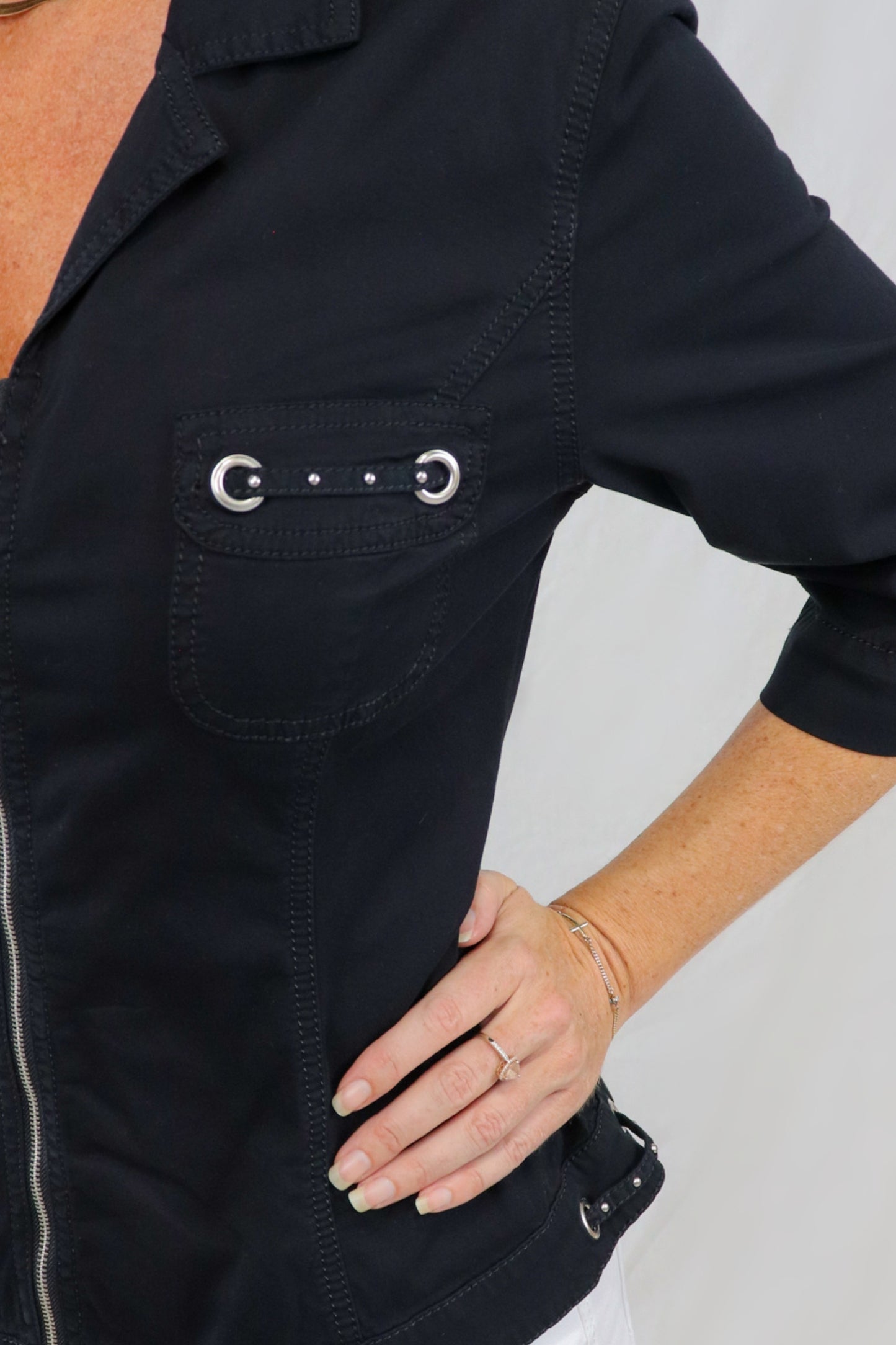 Ring Pocket Jacket - Black