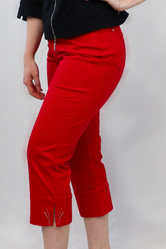 Diamonte Cuff Capri - Red