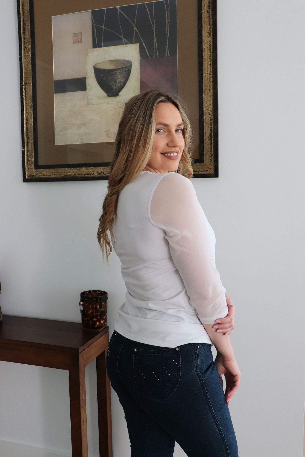 Sequin Top - White