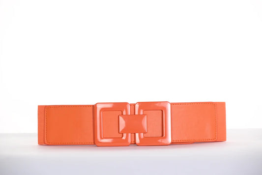 Frank Lyman Elastic Belt -  Orange