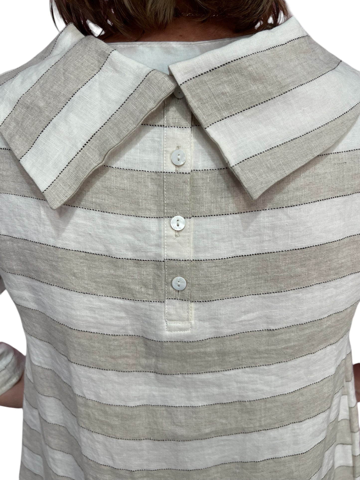 See Saw Cowl Neck Top - Natural