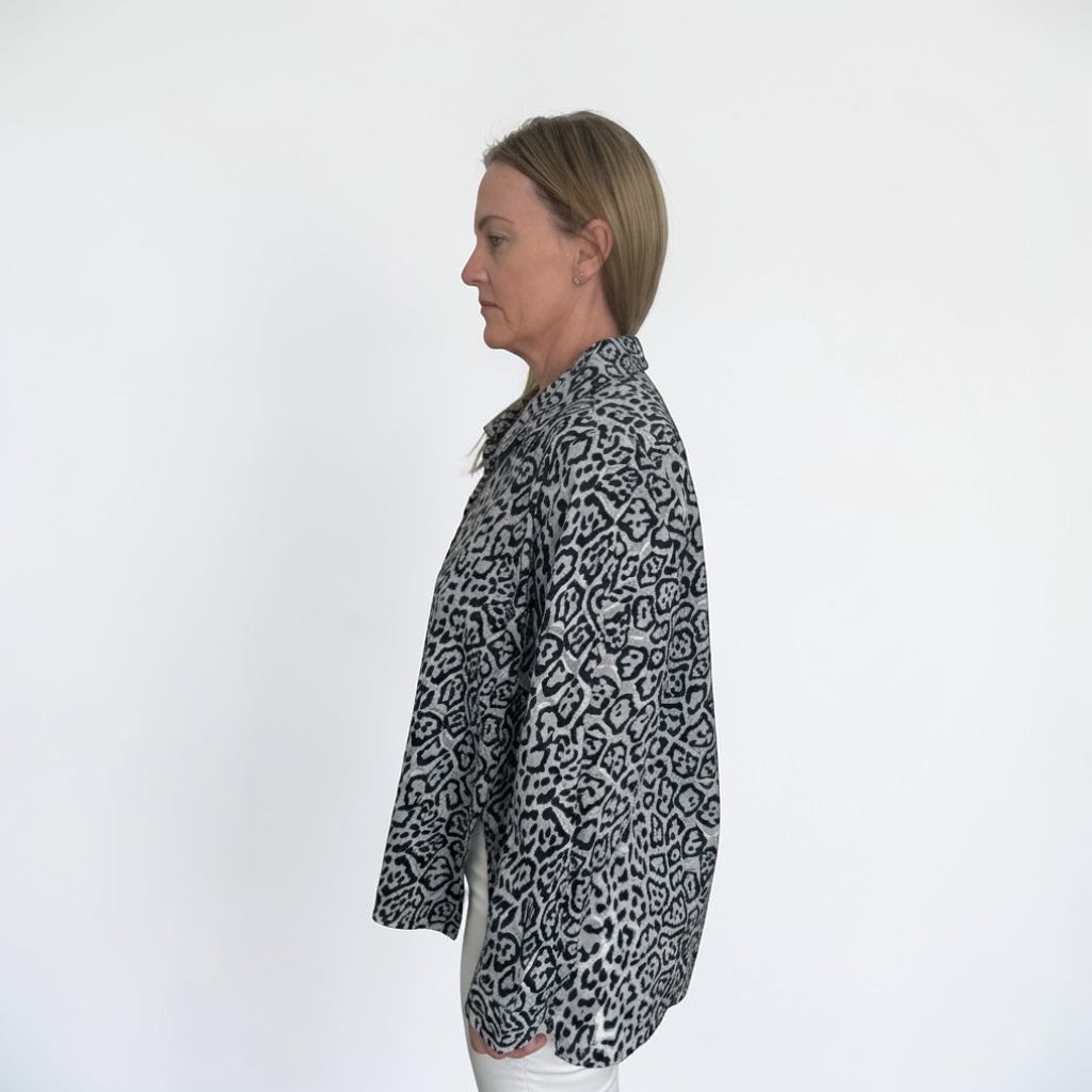 See Saw A Line Shirt - Navy