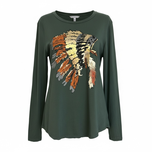 Amici Top - Green Olive