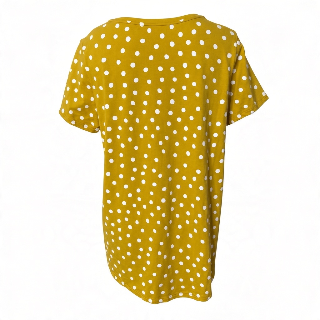 See Saw Pokka Dot Tee - Mustard