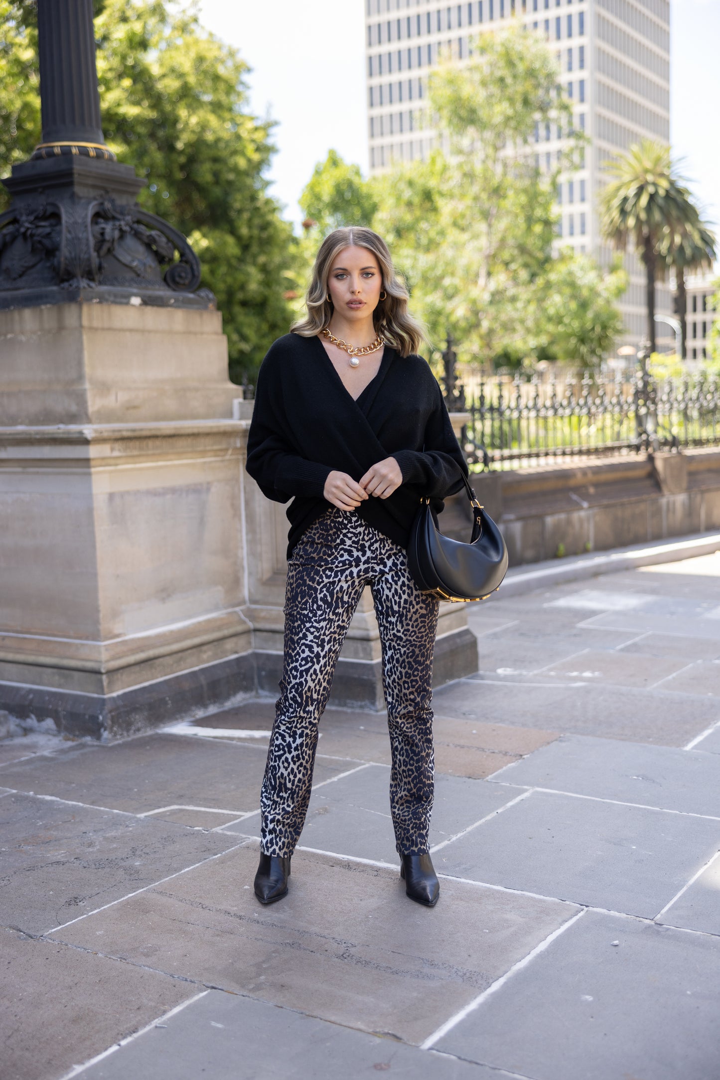 Two T's Animal Print Jeans