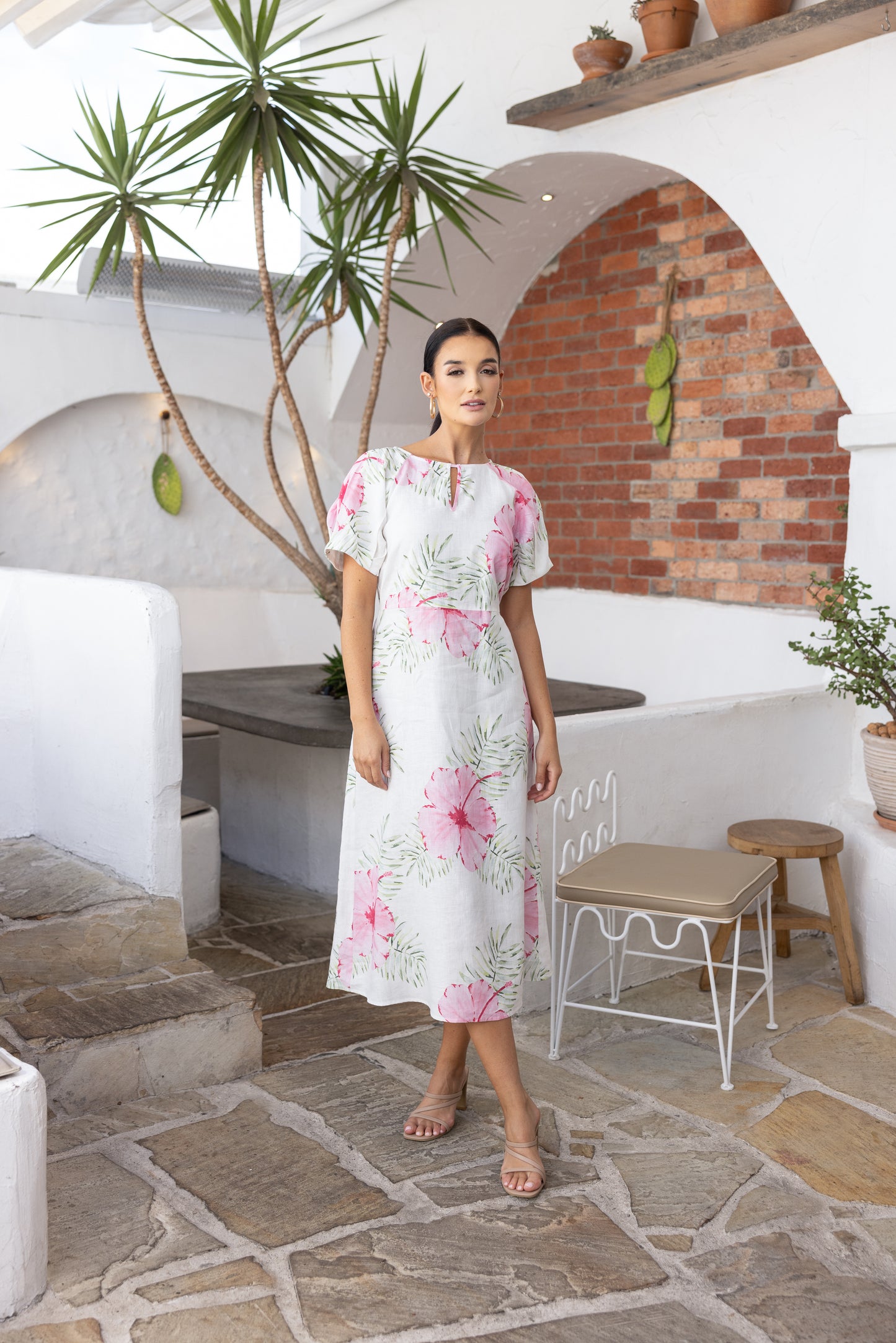 Two T's tropical Print Midi Dress