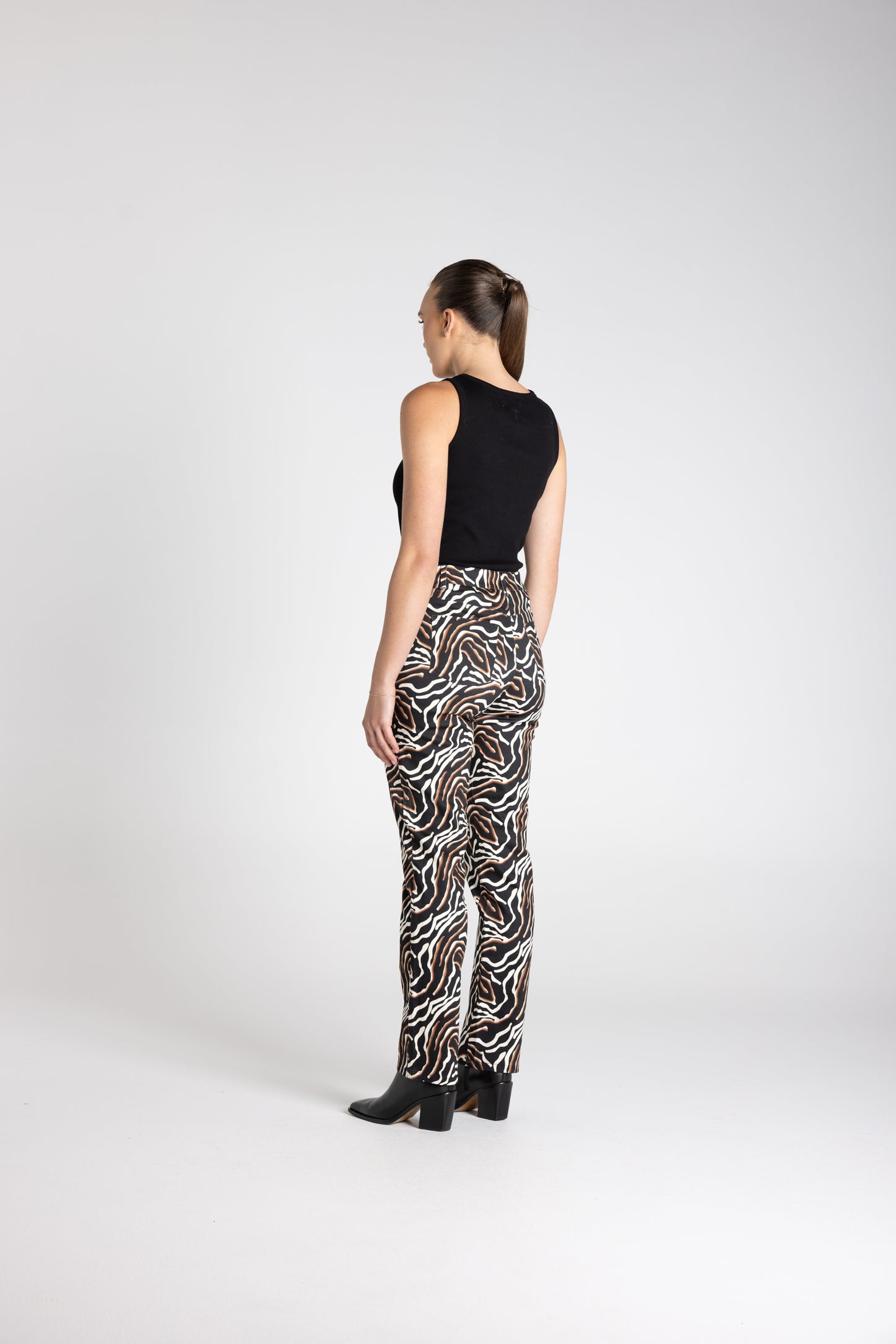 Two T's Zebra Print Jean