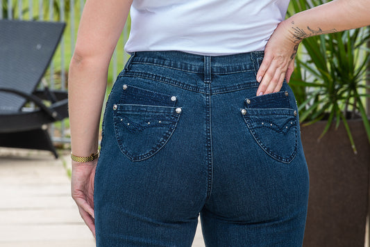 Thatch Pocket Straight Leg Jeans - Denim