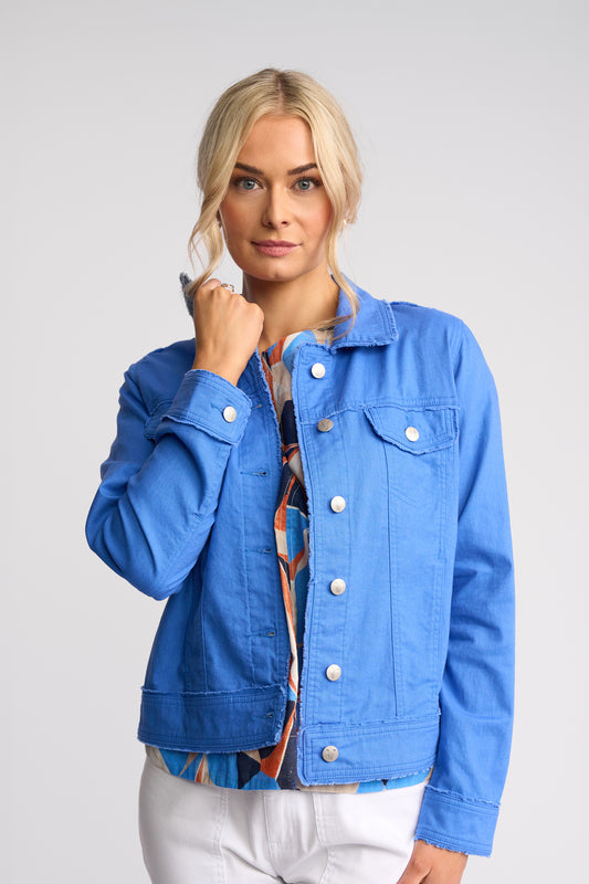 Vassalli Linen Jacket - French Blue