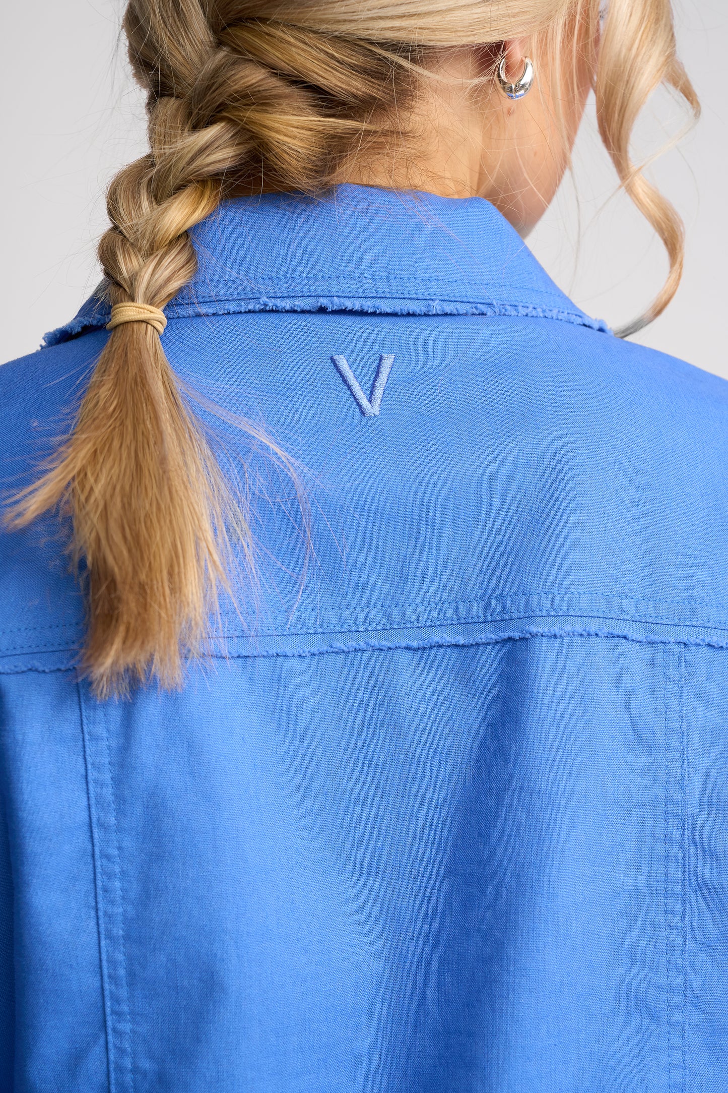 Vassalli Linen Jacket - French Blue