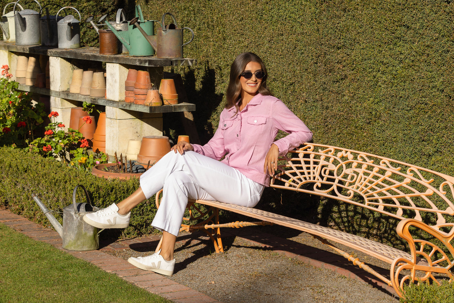 Vassalli Linen Jacket - Taffy