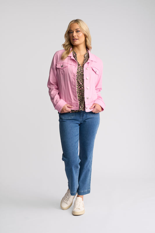Vassalli Linen Jacket - Taffy