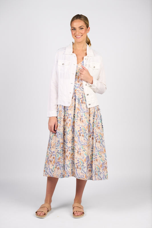 Vassalli Linen Jacket - White
