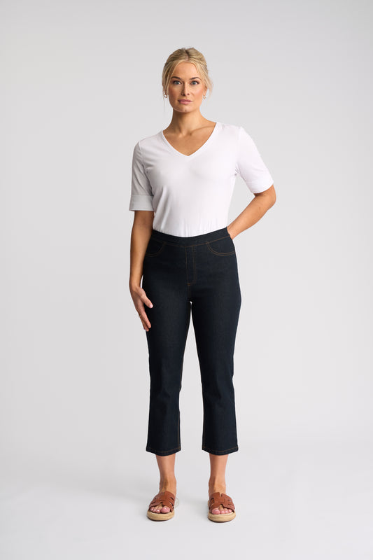 Vassalli Sierra Pull on Jean - Indigo Denim
