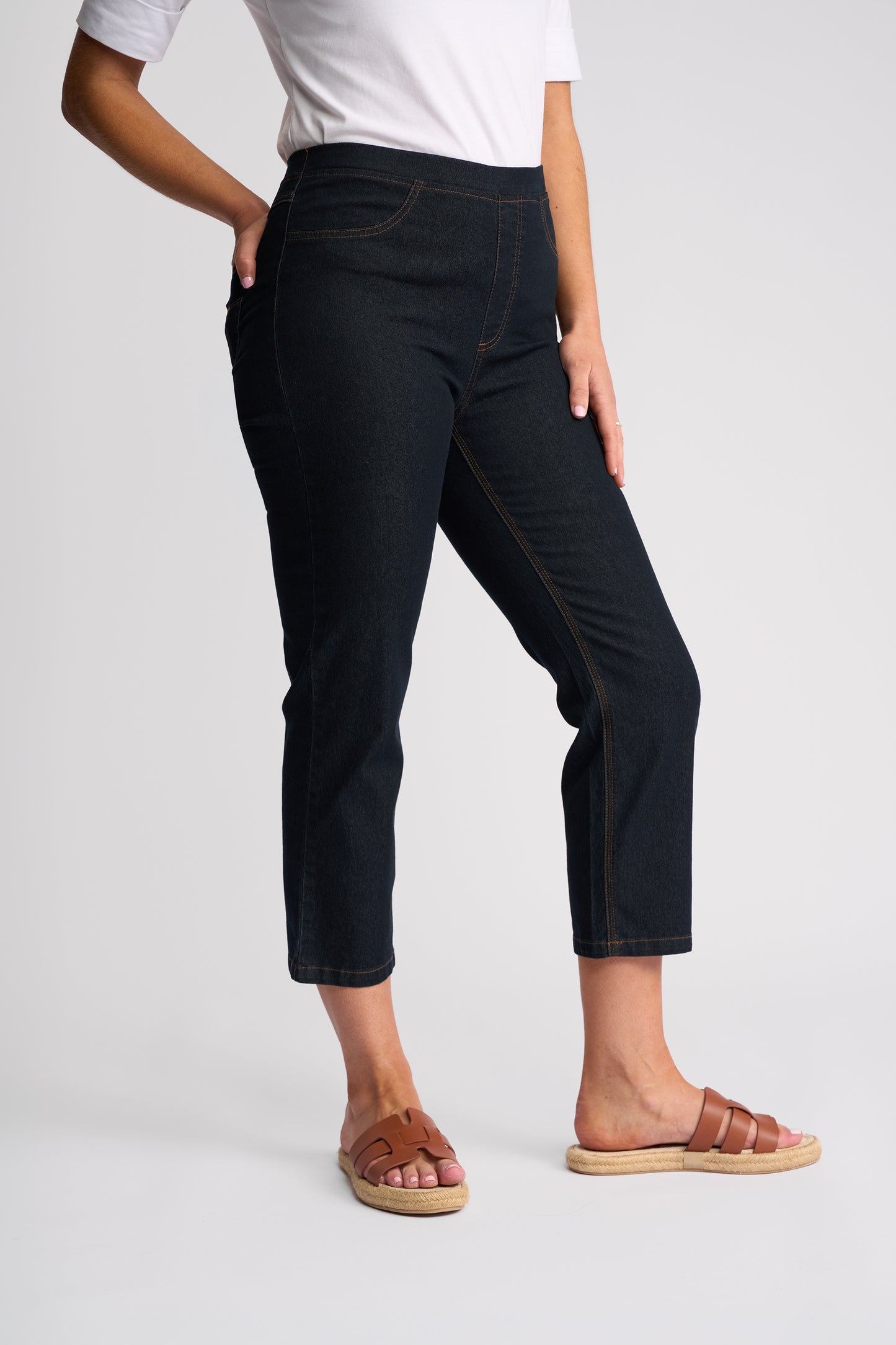 Vassalli Sierra Pull on Jean - Indigo Denim