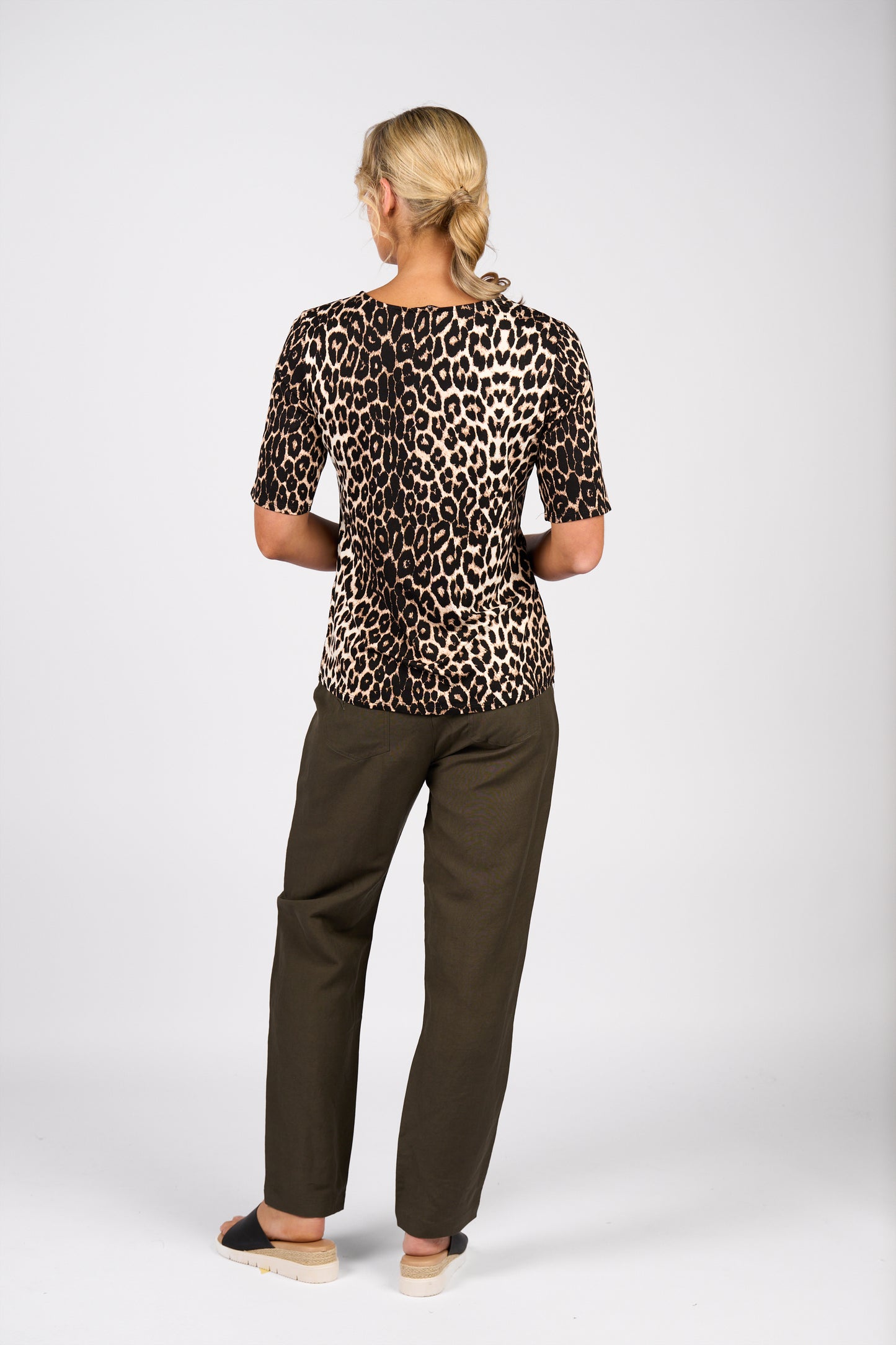 Vassalli Leopard Print Tee