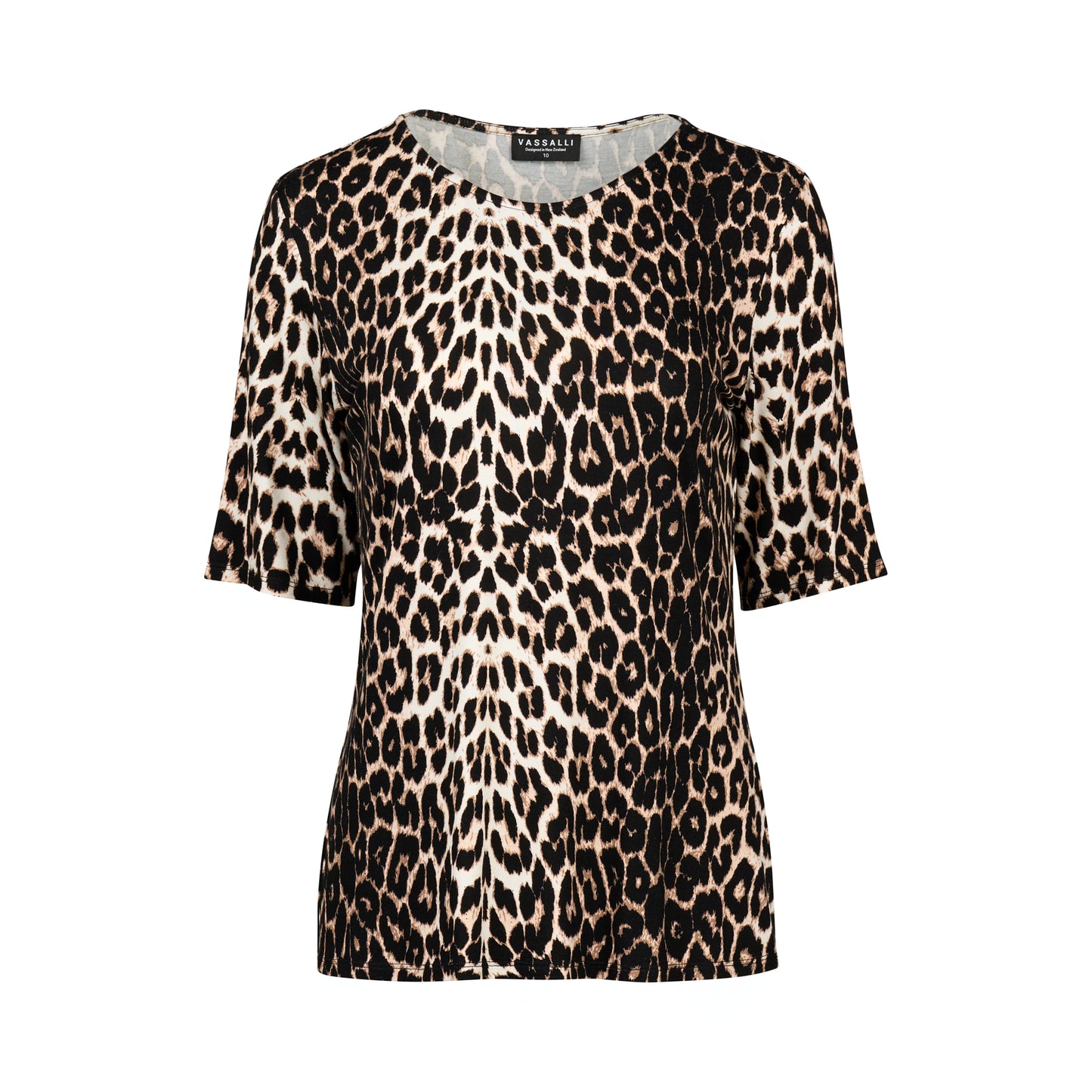 Vassalli Leopard Print Tee