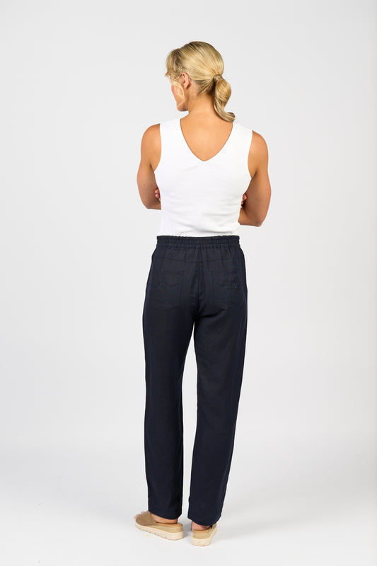 Vassalli Ankle Grazer Pant - Ink
