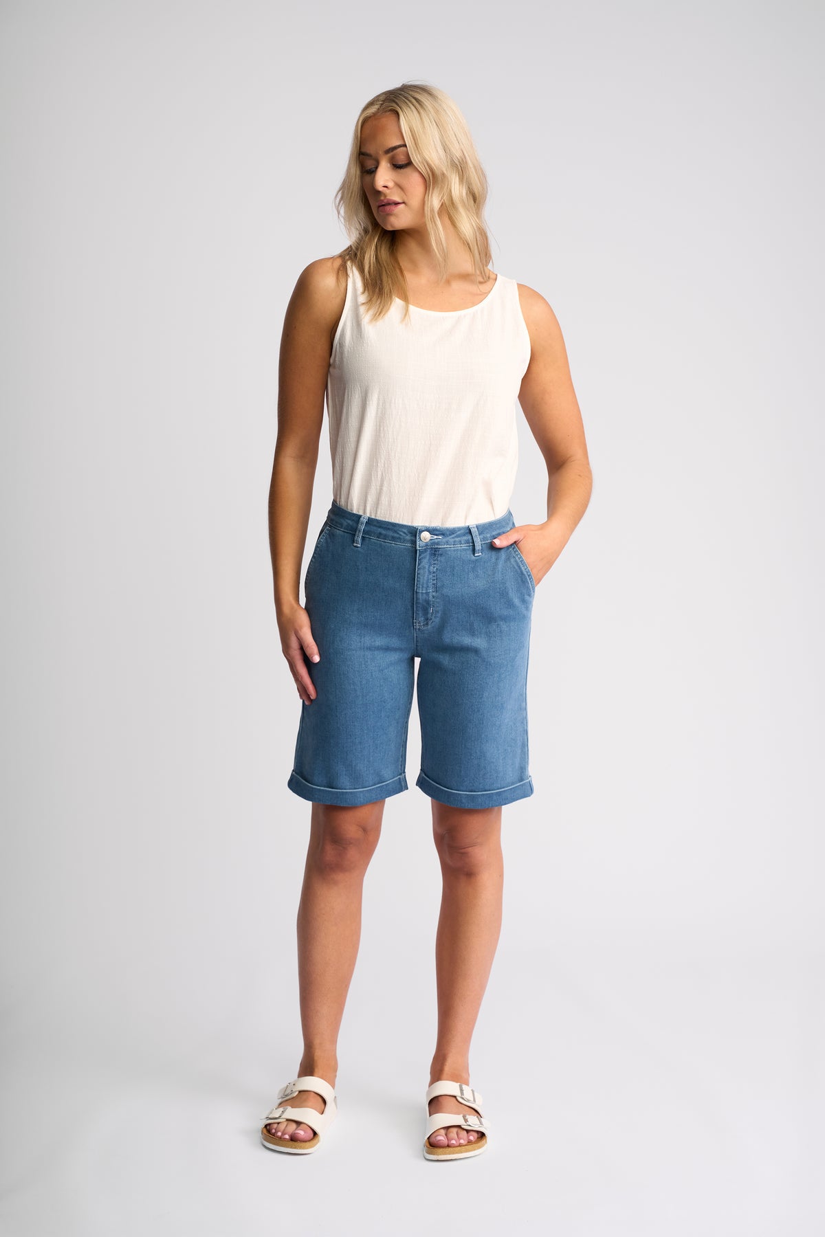 Vassalli Havana Short - Blue Denim