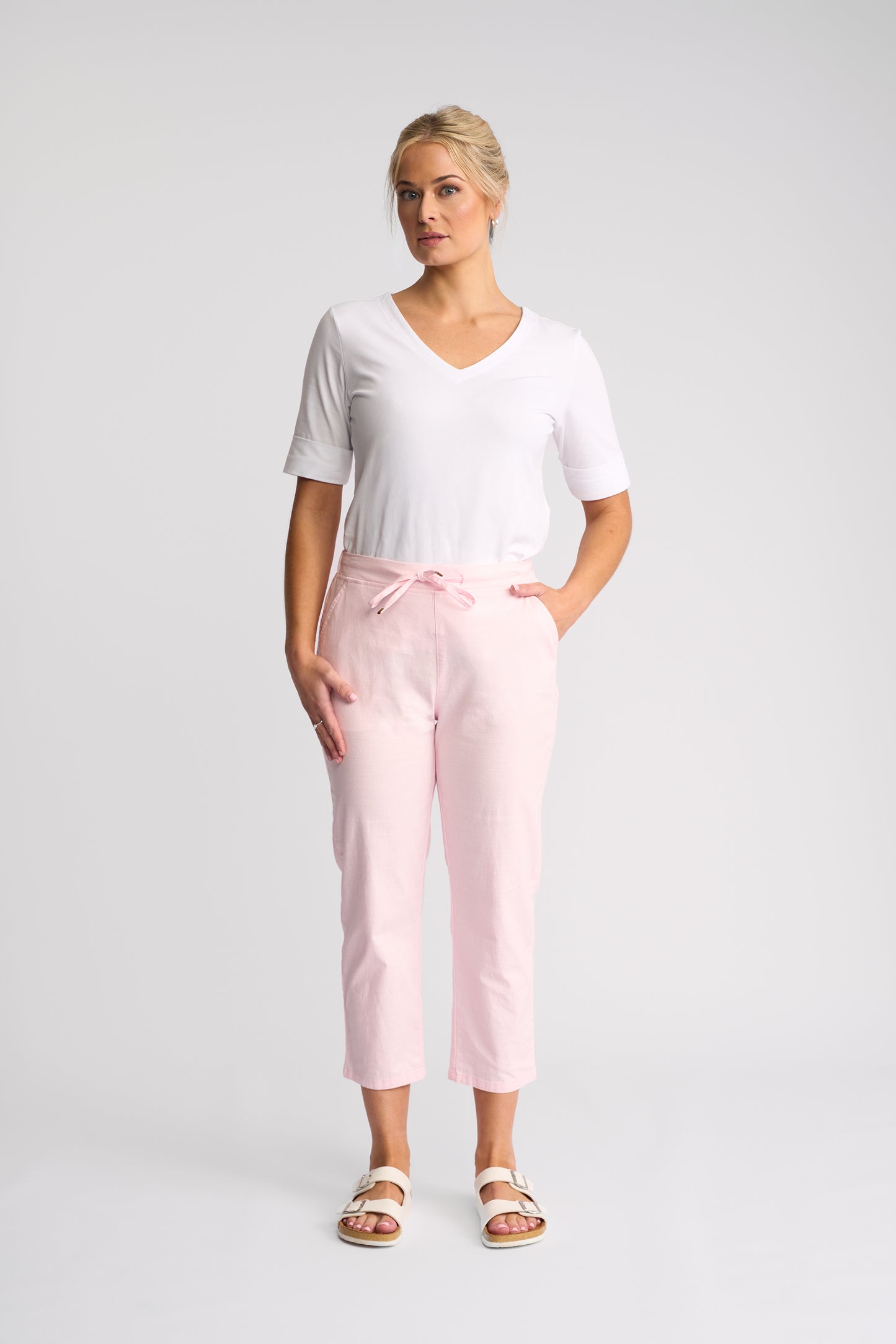 Vassalli Henley 7/8 Pant - Taffy
