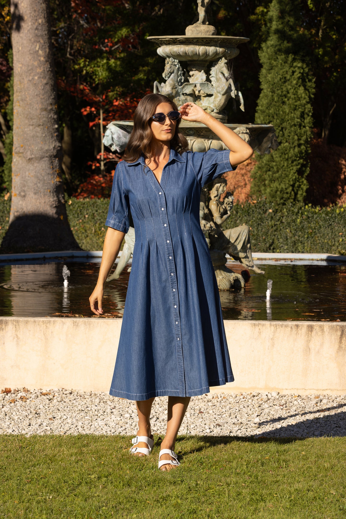 Vassalli Addie Dress - Ocean