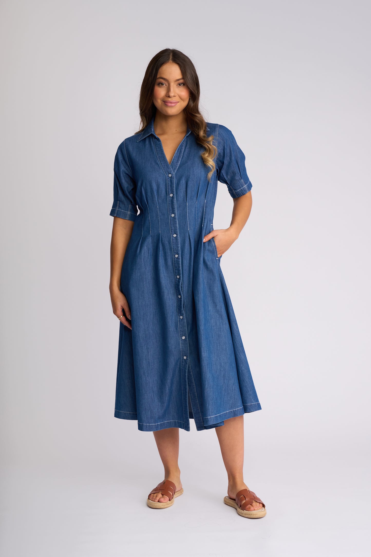 Vassalli Addie Dress - Ocean