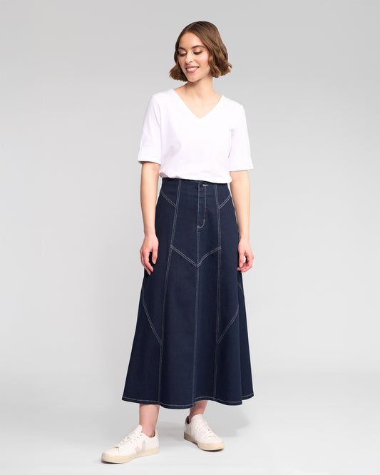 Vassalli Akari Skirt - Ink Denim