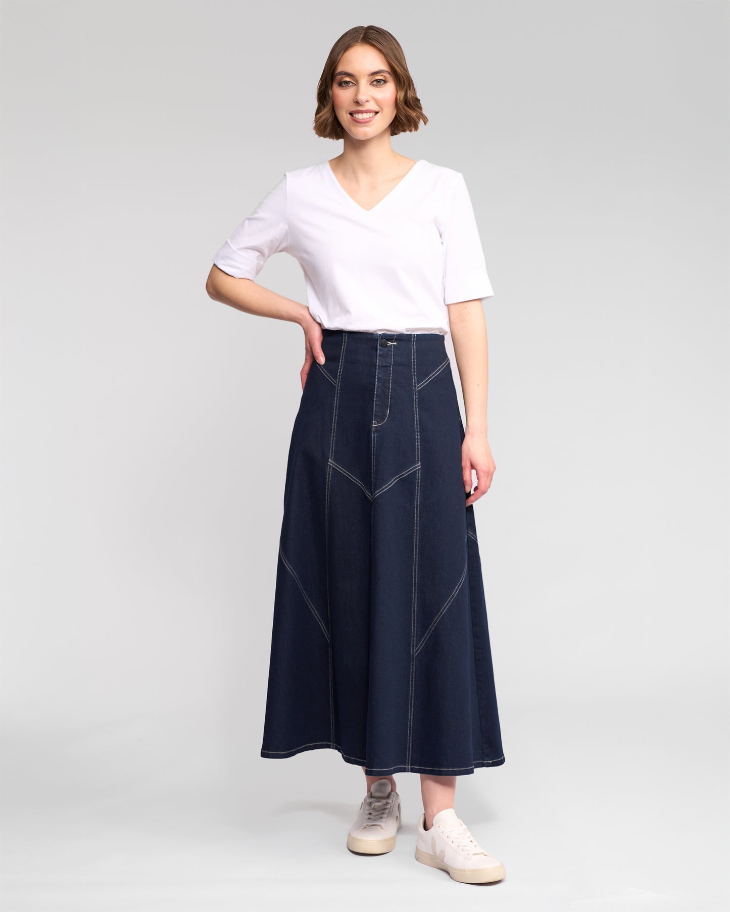 Vassalli Akari Skirt - Ink Denim