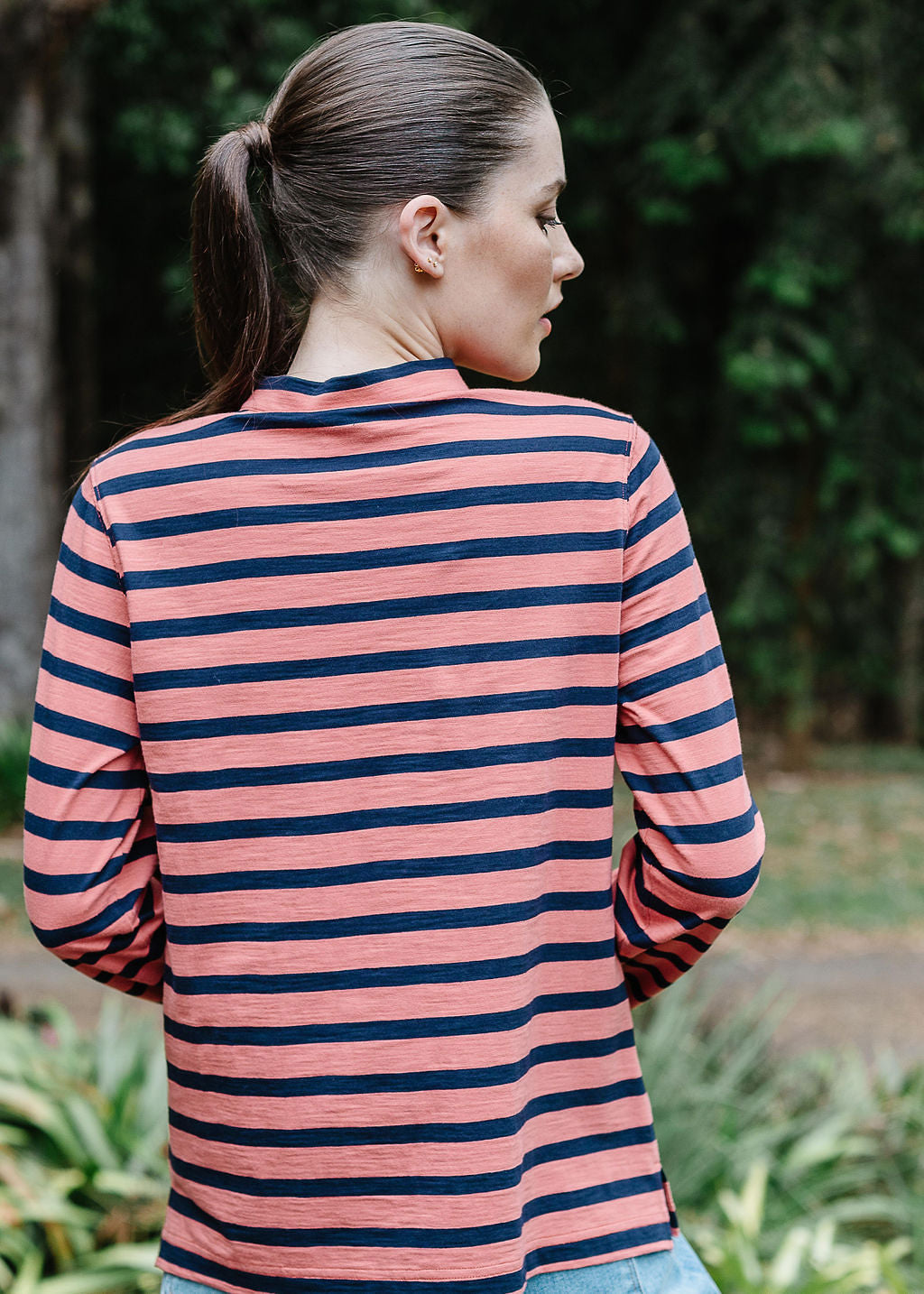 Stripe Polo - Terracotta