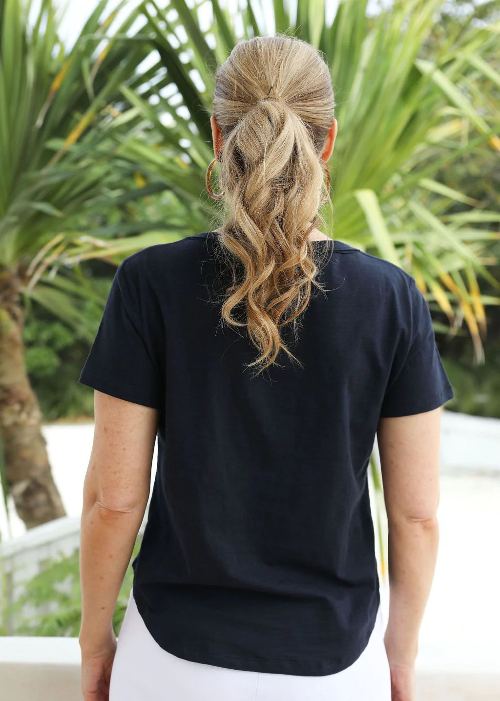 Cotton Tee - Navy