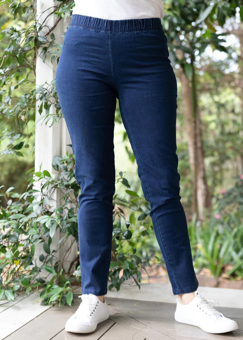 Elastic Waist Pants Denim - Goondiwindi
