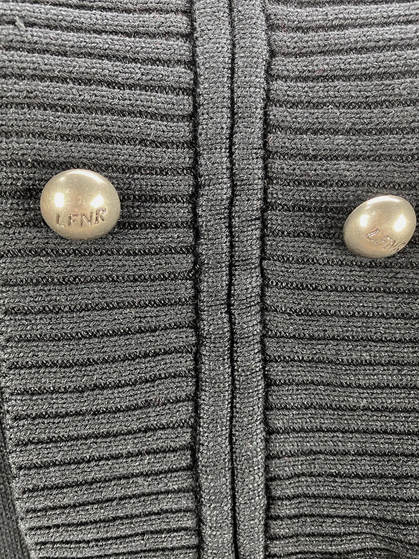 Button Knit Jacket - Black