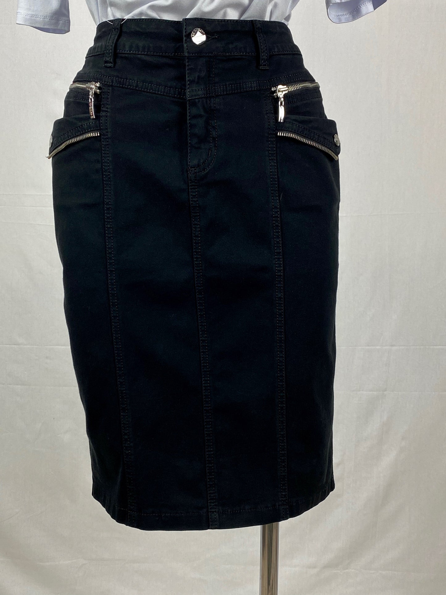 Zip Skirt - Black