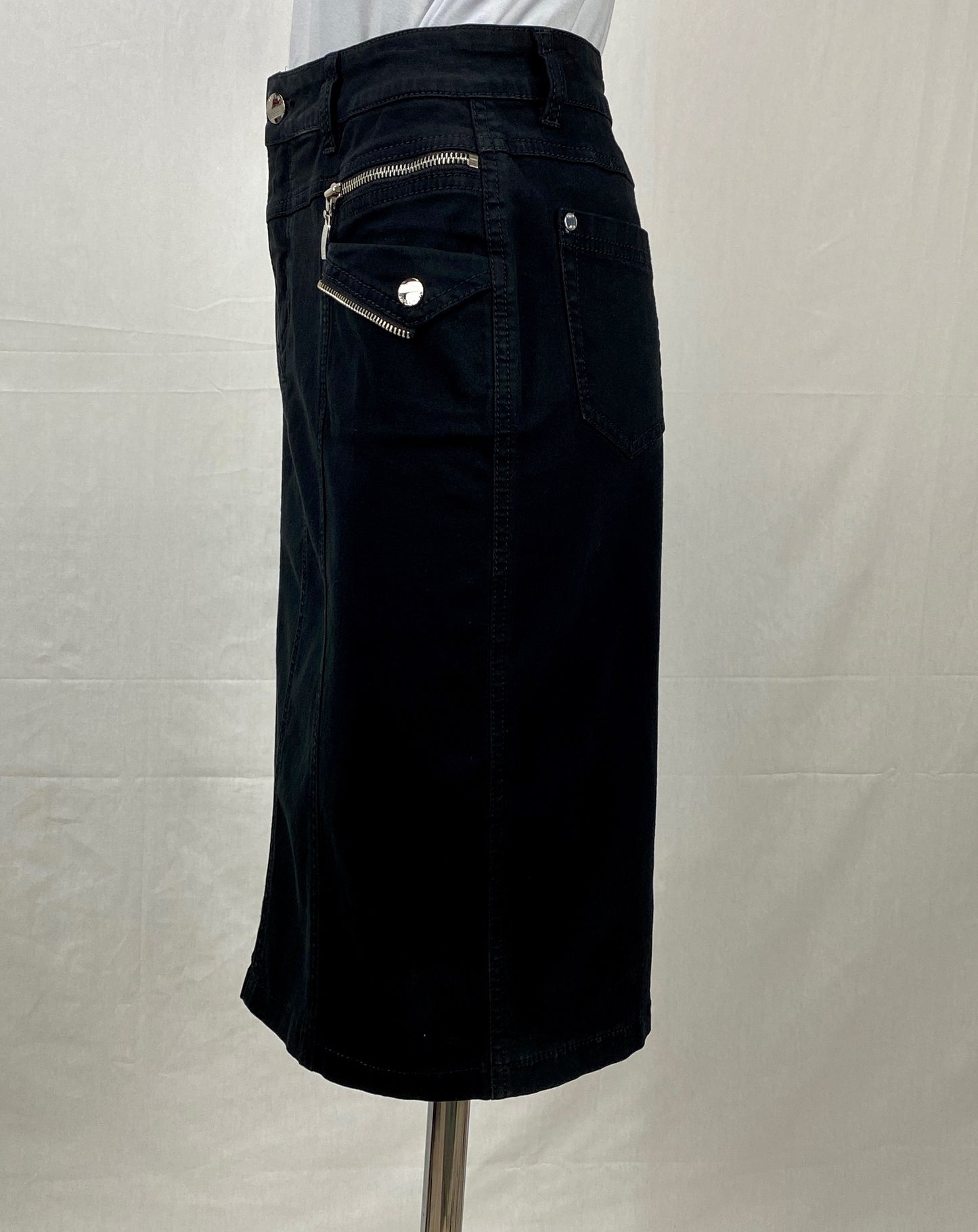 Zip Skirt - Black