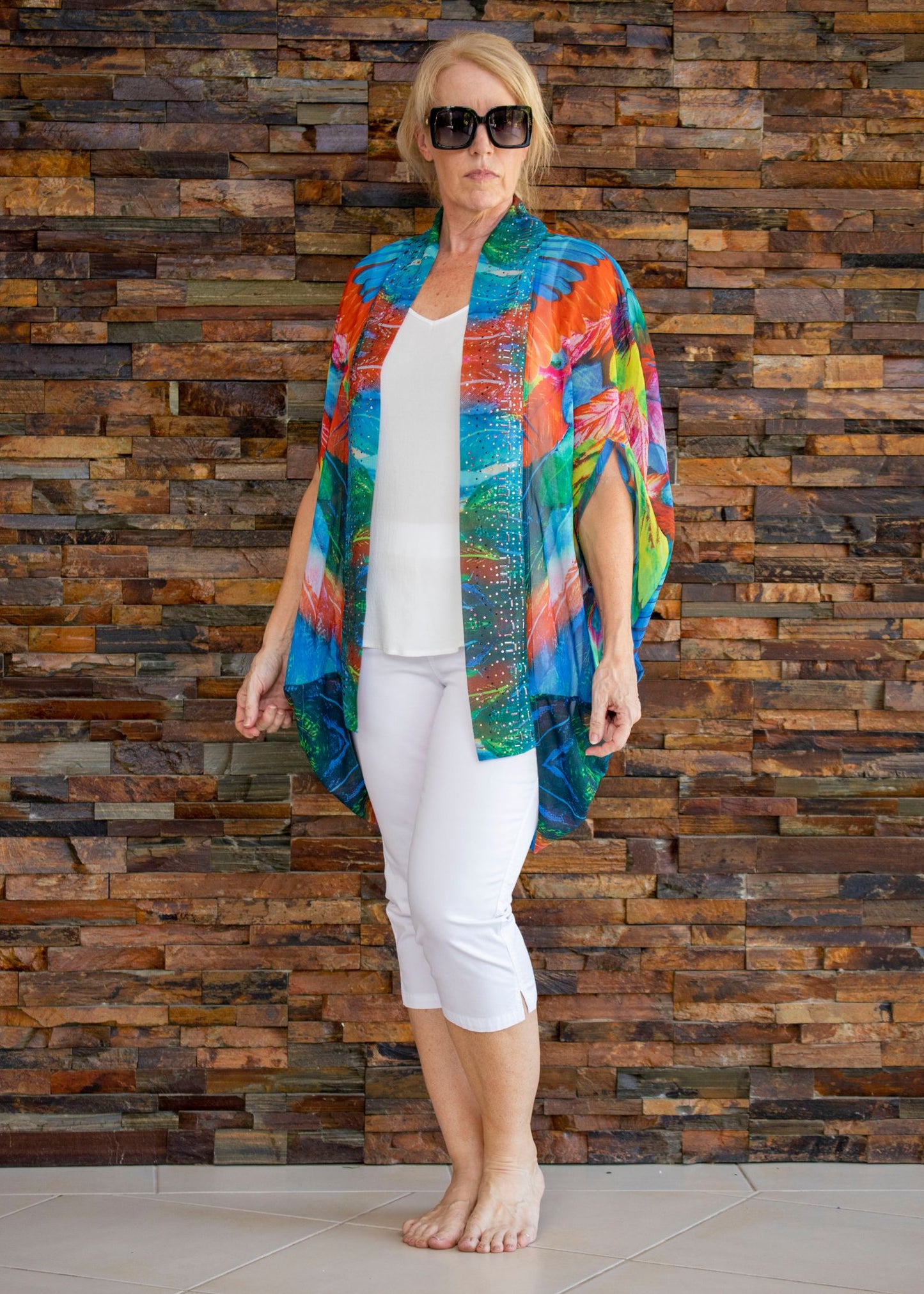 Beaded Cape - Phoenix Print