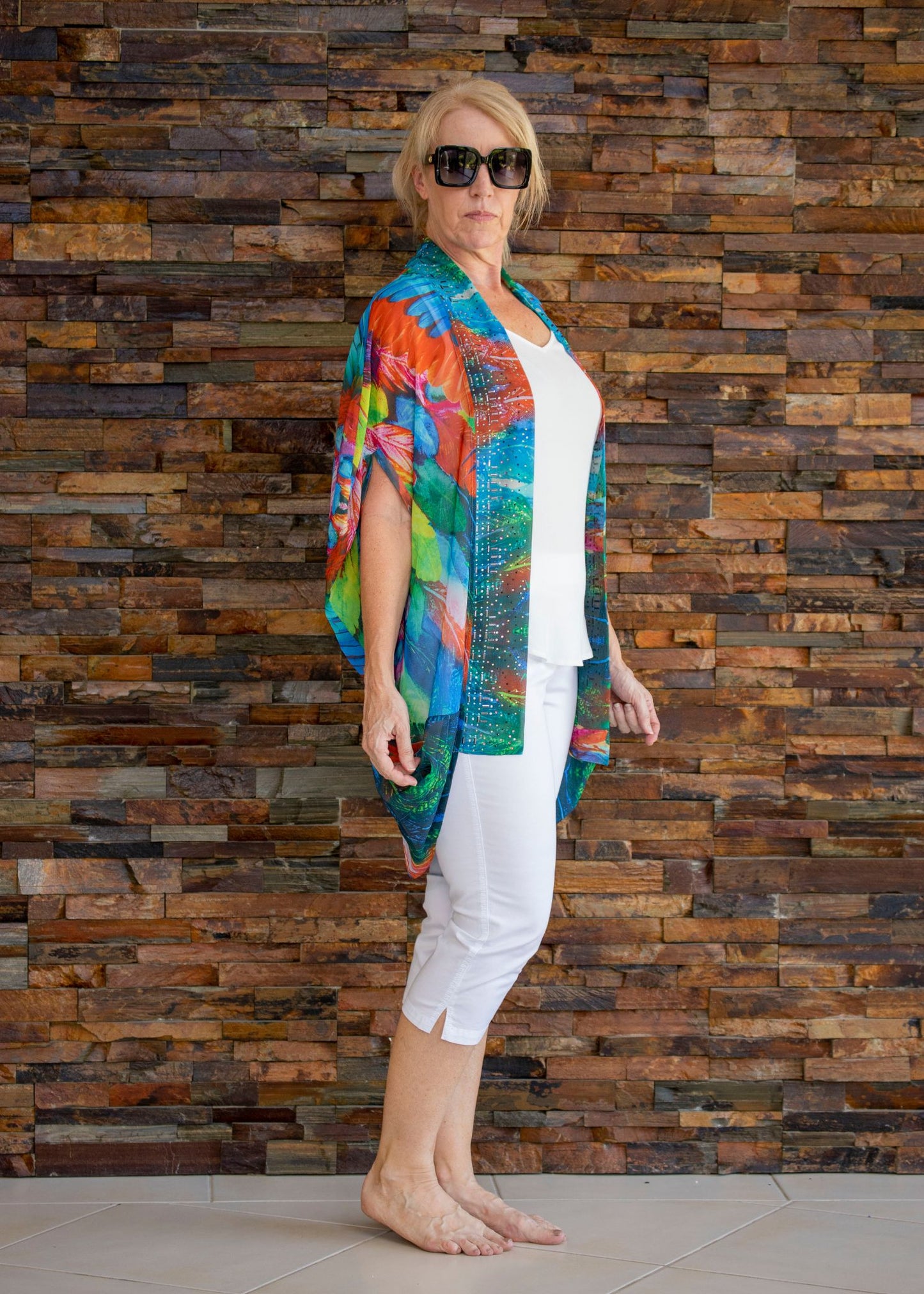 Beaded Cape - Phoenix Print