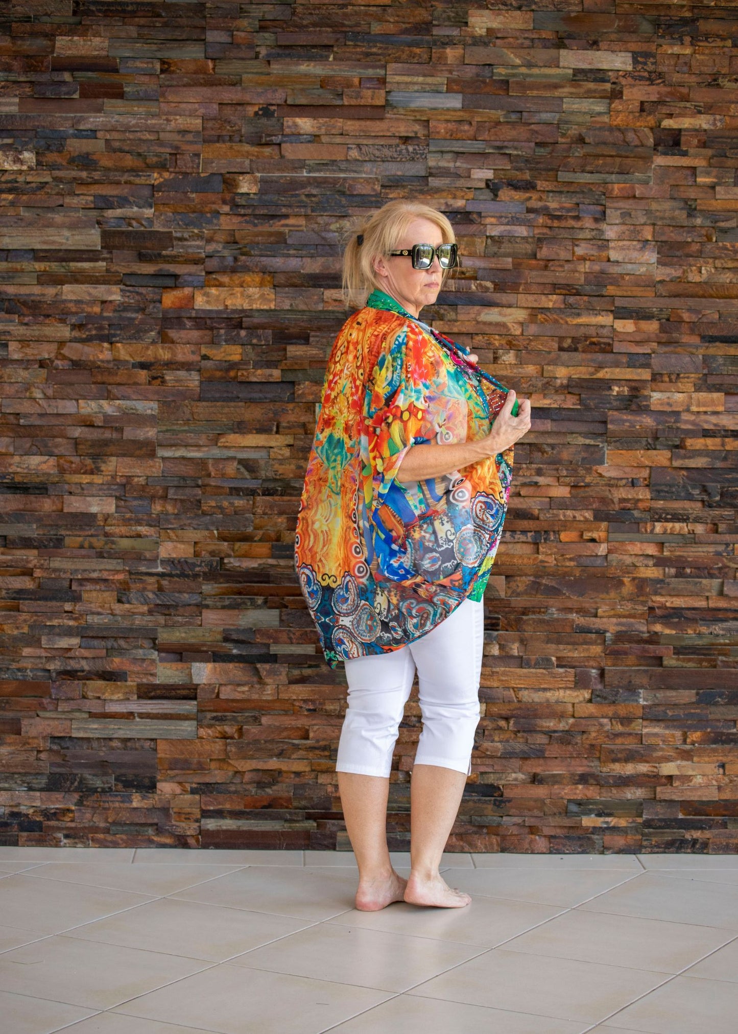 Beaded Cape - Fantasy Print