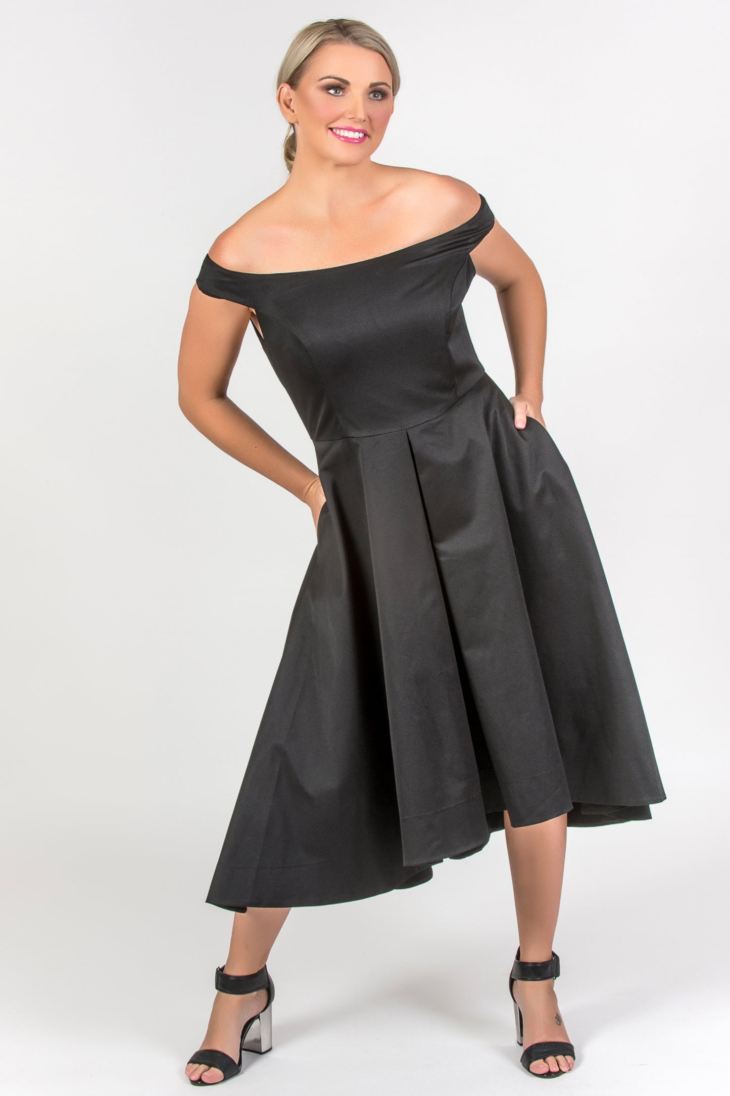 Off Shoulder Dress - Black