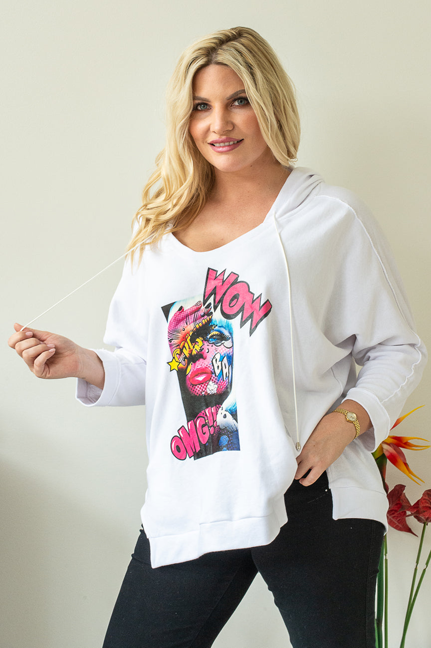Wow Hoody - White