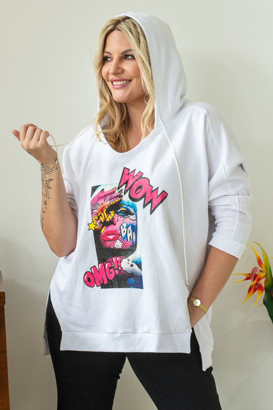 Wow Hoody - White