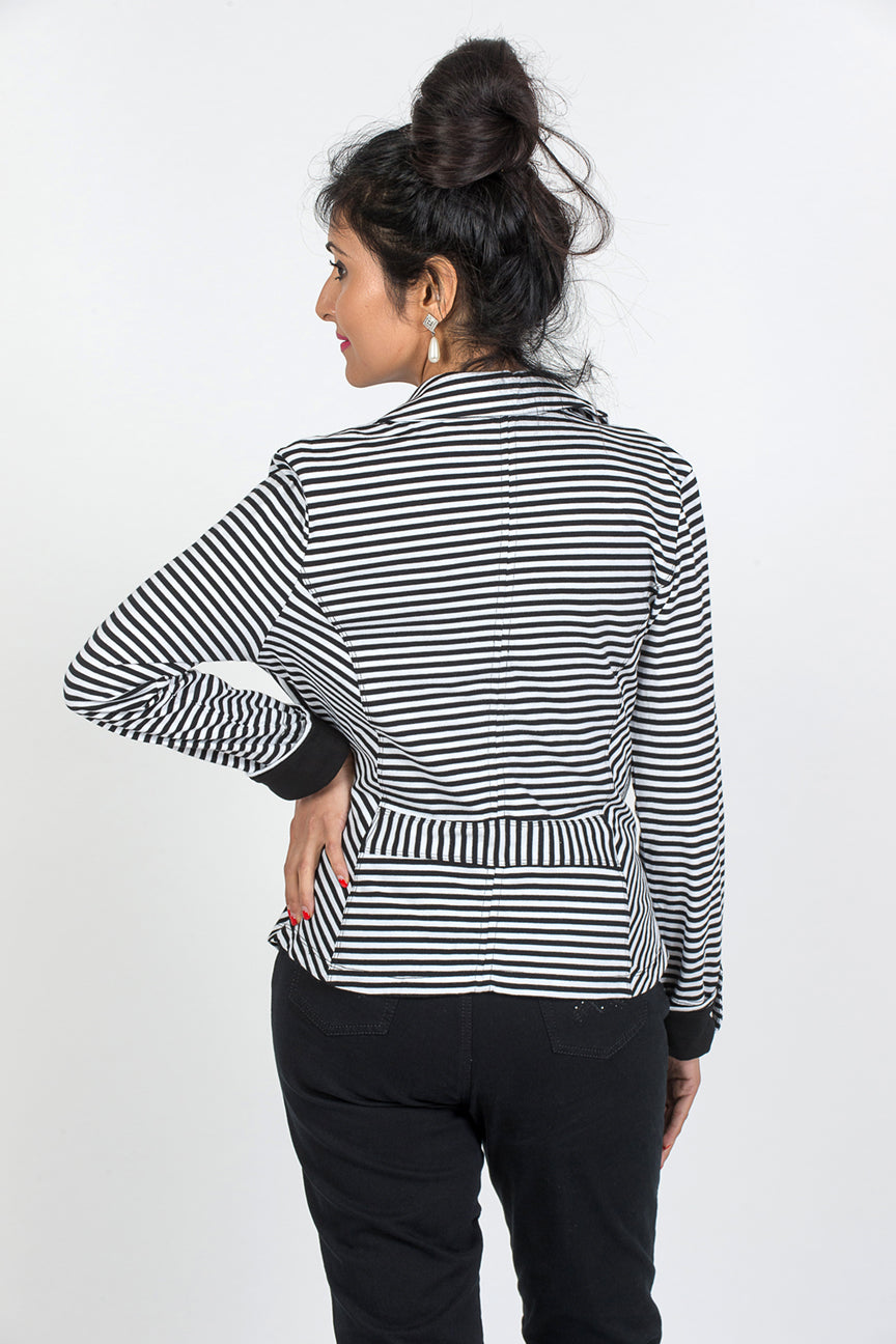 Stripe Jacket - B/W
